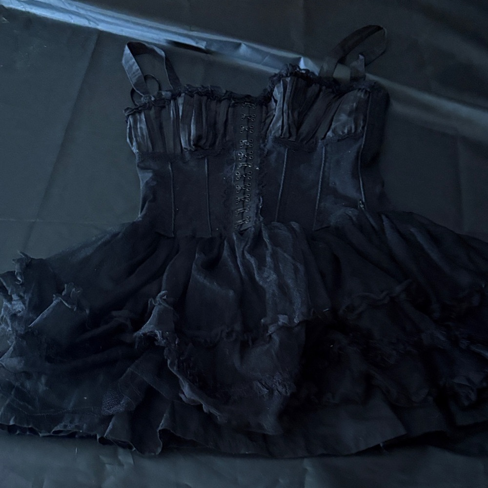 Royal Bones Black Gothic Dress